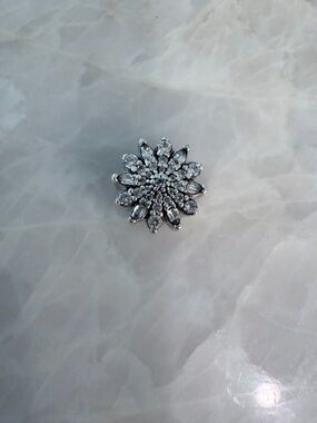 Pandora Silver Retired Snowflake - Sparkling Cubic Zirconia